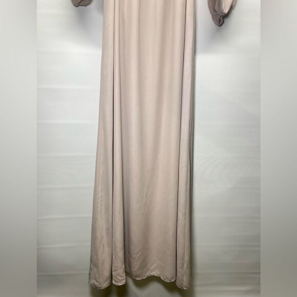 Show Me Your MuMu Lady Long Sleeve Wrap Dress in Show Me The Ring Crisp M - Picture 8 of 16